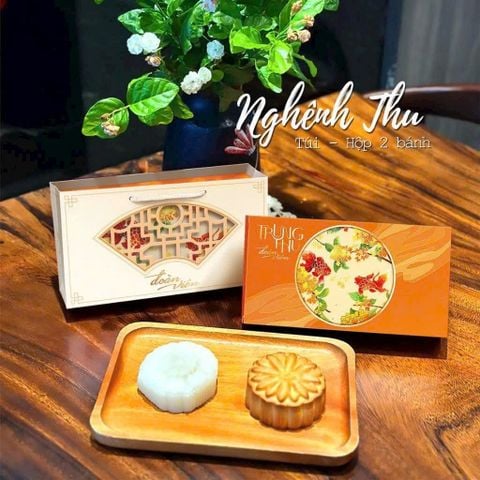 Bộ túi hộp trung thu 2 bánh 150g - 250g Nghênh Thu