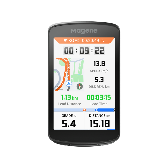 Đồng hố tốc độ xe đạp GPS Magene C706 có dẫn đường 3.3inch