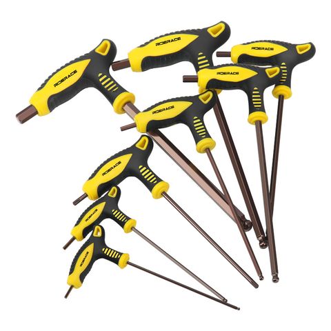  Bộ tool lục giác 2 đầu chuyên sửa xe đạp RiderAce kèm chân đế T108 2.5/3/4/5/6/8/10mmT25 