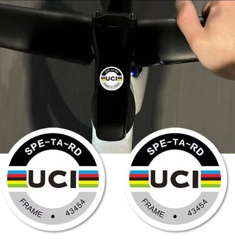  Decal dán xe đạp UCI 3x3 cm ( cặp ) DC30 