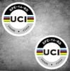Decal dán xe đạp UCI 3x3 cm ( cặp ) DC30