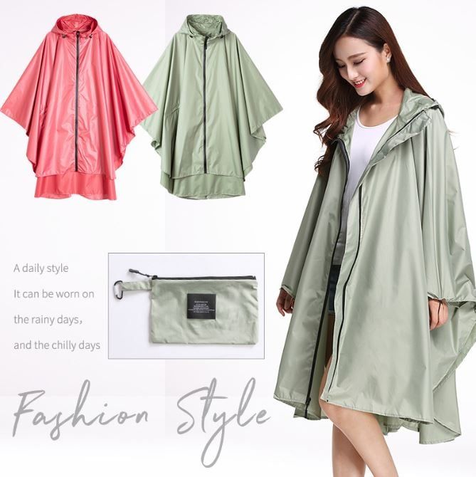 Áo mưa poncho tà ngắn thích hợp cho trekking / đạp xe RC04