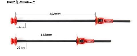  Ti đùm quickrelease titanium + carbon RISK 100 / 135 