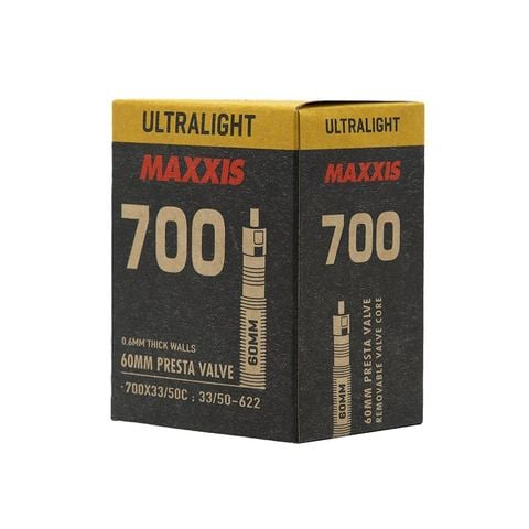  Ruột Xe Đạp MAXXIS Ultralight 700X33/50C 48mm / 60mm Van Nhỏ (Presta) 