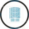 Bộ tem dán niềng / vành xe đạp Roval Terra 16 chi tiết DC33
