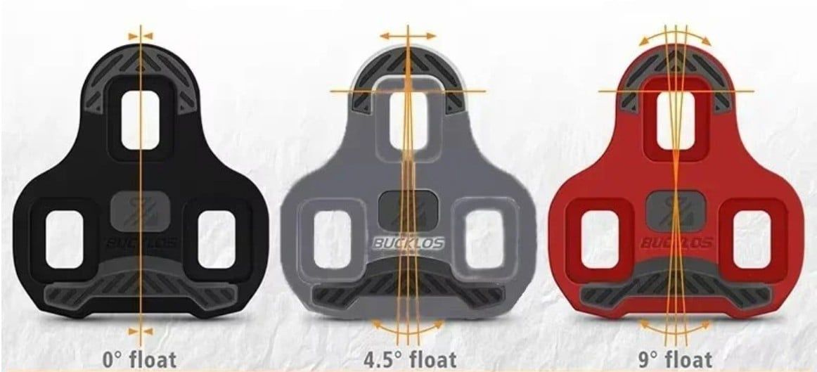 Bộ cleat xe đạp Bucklos dành cho pedal Look Kéo 0 / 4.5 / 9 độ