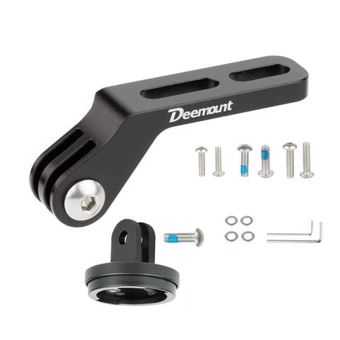  Bát gắn đèn / Phụ kiện xe đạp vào ghidong dẹp 2 lỗ ra đuôi GoPro / Garmin 