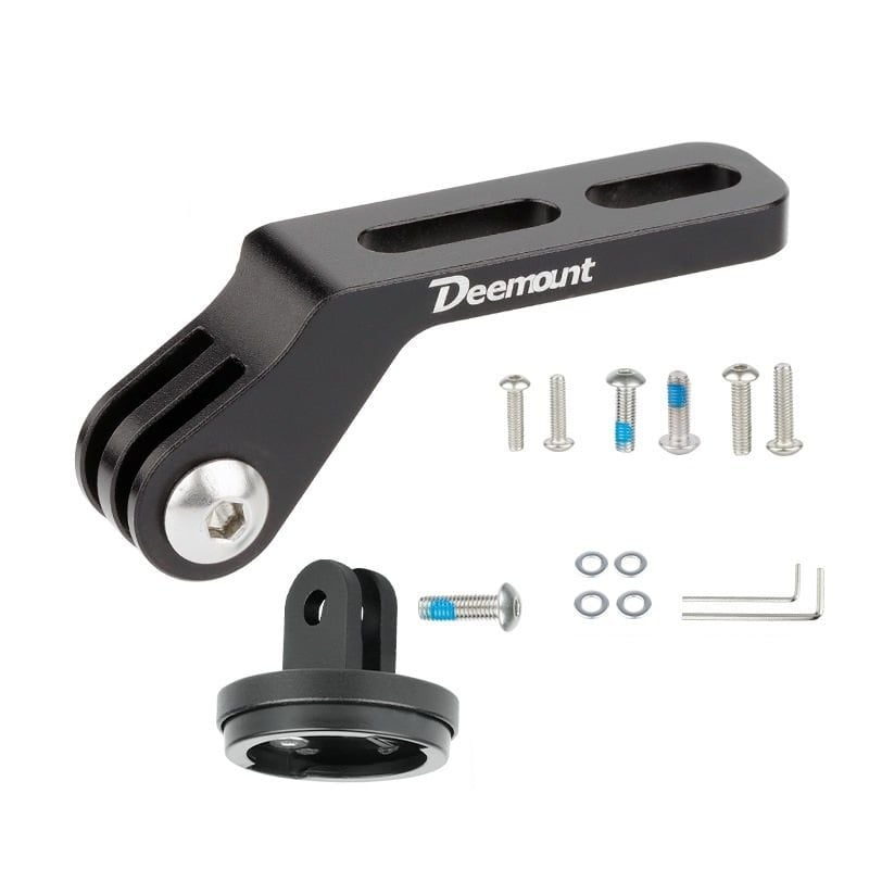 Bát gắn đèn / Phụ kiện xe đạp vào ghidong dẹp 2 lỗ ra đuôi GoPro / Garmin