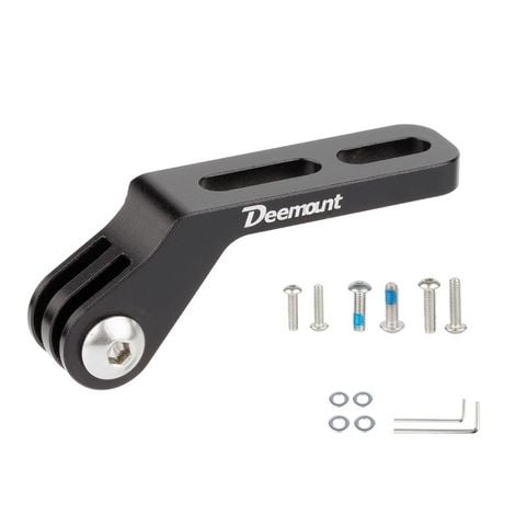  Bát gắn đèn / Phụ kiện xe đạp vào ghidong dẹp 2 lỗ ra đuôi GoPro / Garmin 