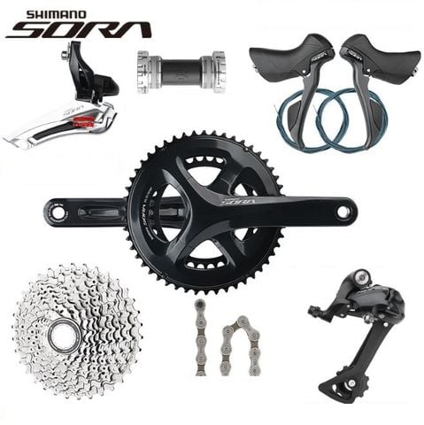  Bộ group xe đạp Road Shimano Sora R3000 2x9 