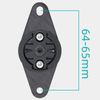 Bát gắn đồng hồ tốc độ / phụ kiện đuôi tròn Garmin lên sườn xe đạp sử dụng keo dán / bắt ốc lỗ sườn MT111