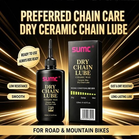  Dầu nhớt châm sên xe đạp SUMC Ceramic Wax Dry 120ml / Wet 120ml 
