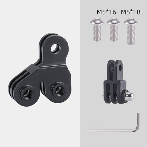  Bát chuyển đuôi 3 chấu GoPro từ 1 đế sang 2 đế MT113 ( Nhôm ) 