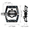 Pedal can xe đạp Funn S One Side 1 mặt phẳng 1 mặt can chuẩn Shimano SPD Mountain