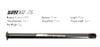 Trục ti đùm xe đạp Koozer 12mm ren 1.5mm dài 120 / 164 / 170 / 176 / 182mm