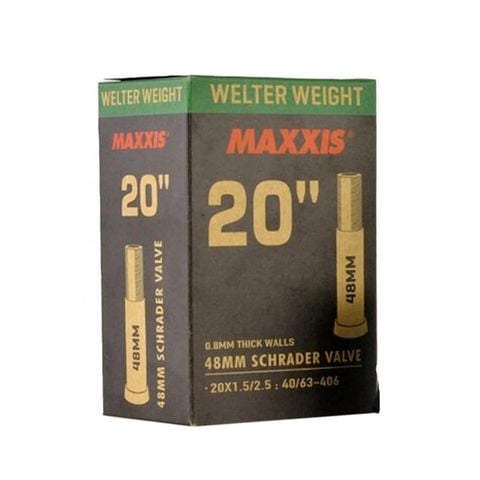  Ruột Xe Đạp 20 inch ×1.5/2.5 48mm Van Lớn (Schrader) Maxxis Welter Weight 