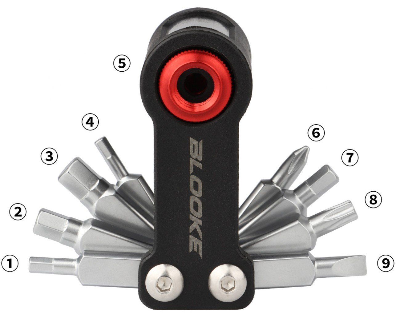 Bộ tool mini xe đạp Blooke 9 chức năng kèm đầu bơm C02