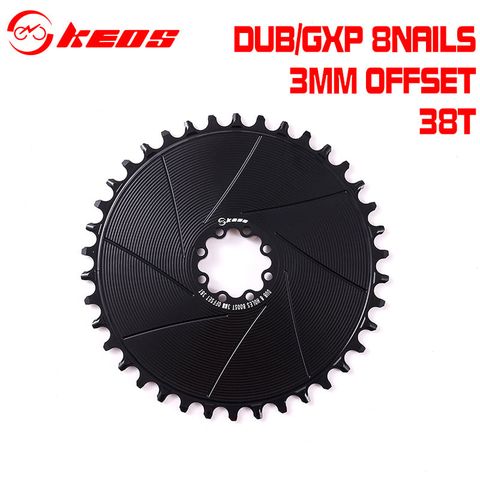  Dĩa xe đạp Keos cho giò dĩa SRAM hệ T-Type 8 ốc 3mm offset 36 / 38 / 40 / 42 / 44 / 46 / 48 / 50 / 52/ 54T 