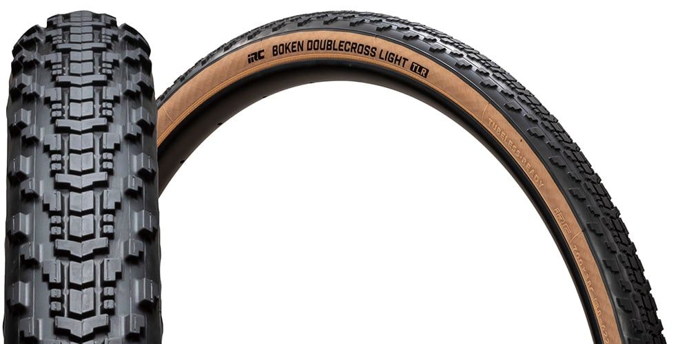 Vỏ xe đạp IRC Boken Double Cross Light 700 x 36 / 38 / 40 / 42 Tubeless Ready ( talon nâu )