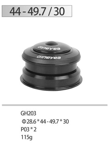  Bộ chén cổ 44 - 49.7 cho phuộc cổ thẳng 30mm Gineyea GH203 