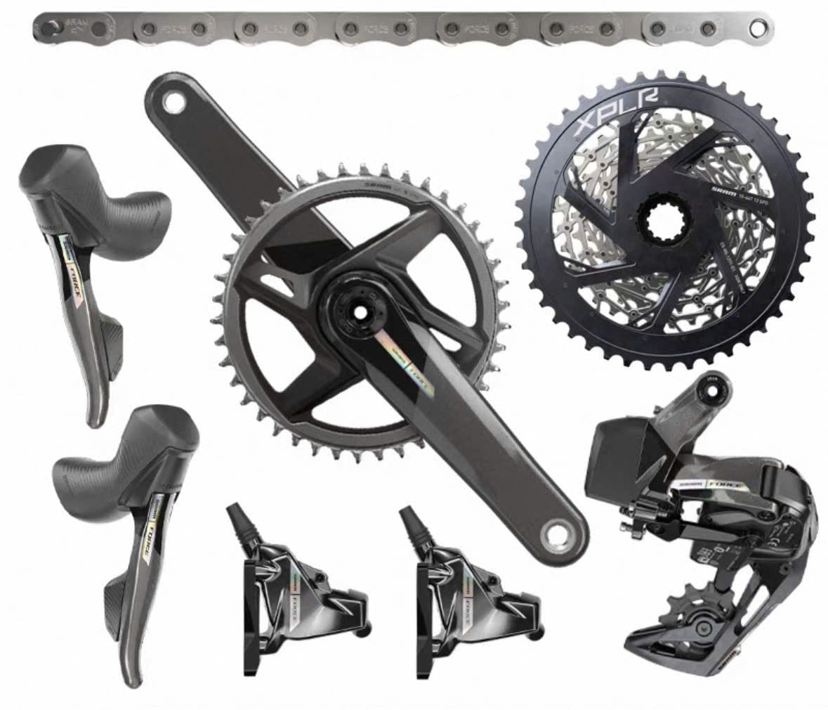 Bộ group SRAM FORCE XPLR AXS  | 1x12-speed | E1