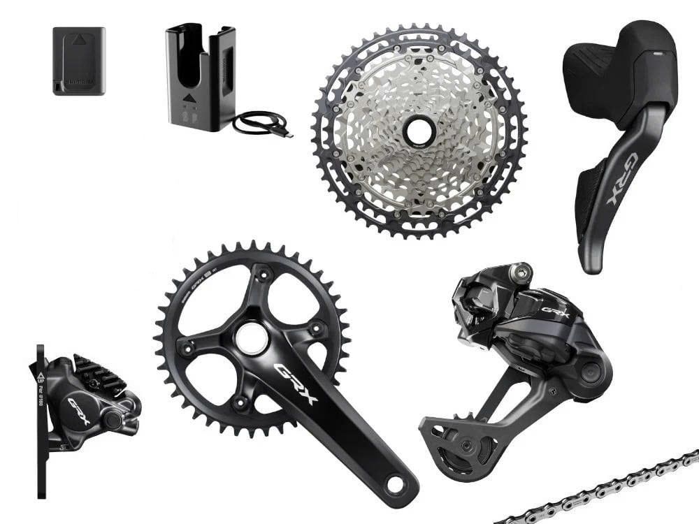 Bộ group xe đạp gravel Shimano GRX Di2 827 1x12