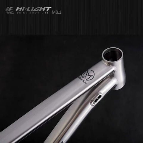  Khung sườn xe đạp MTB titanium cao cấp HiLight M8.1 (Chính hãng, bảo hành 5 năm) 