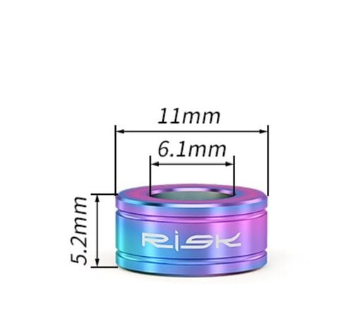  Long dền titanium Risk chêm thắng dĩa xe đạp 5mm RT138 ( cặp ) 