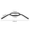 Ghidong xe đạp H Bar 31.8 x 640mm HB 070B