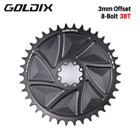  Dĩa xe đạp Goldix TS01 dành cho giò SRAM T-Type 8 ốc offset 3mm 34 / 36 / 38 / 40T / 42T 