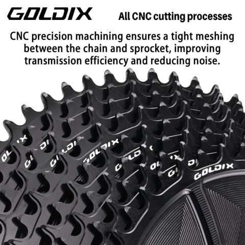  Dĩa xe đạp Goldix TS01 dành cho giò SRAM T-Type 8 ốc offset 3mm 34 / 36 / 38 / 40T / 42T 