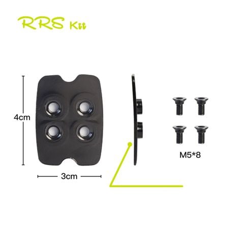  Bộ lót đế cleat thép sơn tĩnh điện dành cho giày xe đạp MTB chuẩn Shimano SPD 4 ốc RSSK YA711 