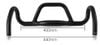 Ghidong xe đạp gravel kèm tay nghỉ 31.8 x 440 / 480mm HB105
