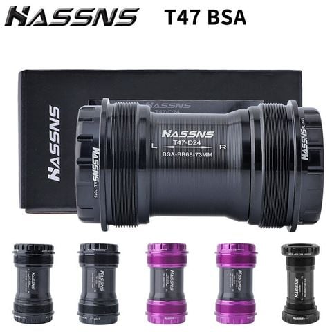  Trục giữa xe đạp Hassns T47 BSA 68-73 vặn trục 24mm / DUB 29mm 