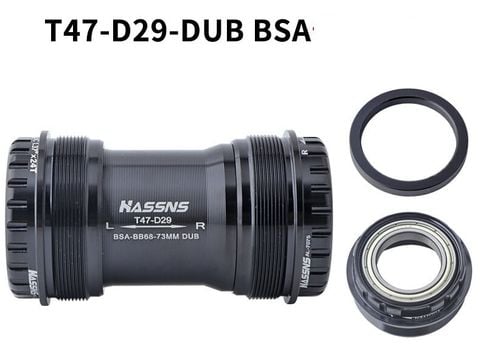  Trục giữa xe đạp T47 68-73 ren vặn BSA trục 24mm / 29mm DUB 