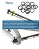 Trục ti đùm xe đạp Koozer 12mm ren 1.5mm dài 120 / 164 / 170 / 176 / 182mm