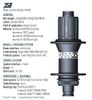Bộ đùm xe đạp Koozer 350 Ratchet 40T  24 / 28 / 32 căm 9x100 10x135 / 12x100 12x142 cối HGR / XDR / MSR