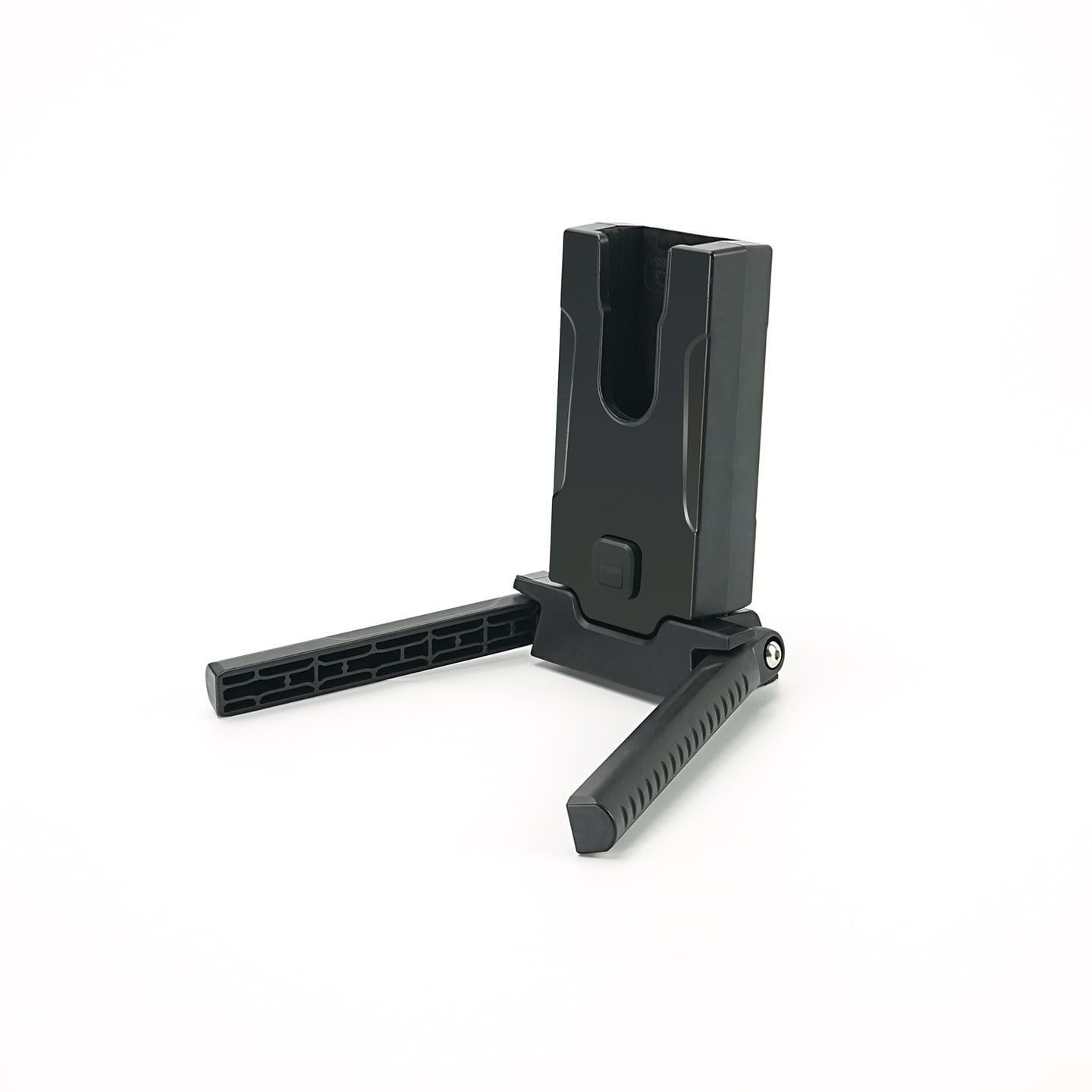 Chân chân xe đạp gắn pedal gấp gọn bỏ túi có thể tăng giảm chiều cao kèm bát gắn lên sườn ST042