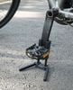 Chân chân xe đạp gắn pedal gấp gọn bỏ túi có thể tăng giảm chiều cao kèm bát gắn lên sườn ST042