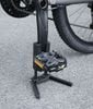 Chân chân xe đạp gắn pedal gấp gọn bỏ túi có thể tăng giảm chiều cao kèm bát gắn lên sườn ST042