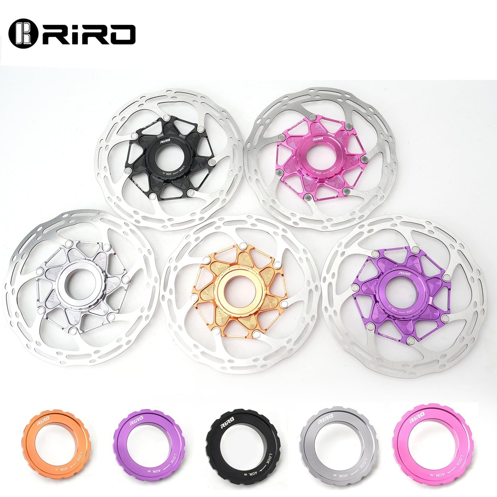 Dĩa thắng xe đạp tản nhiệt centerlock Riro 140mm / 160mm DBR41