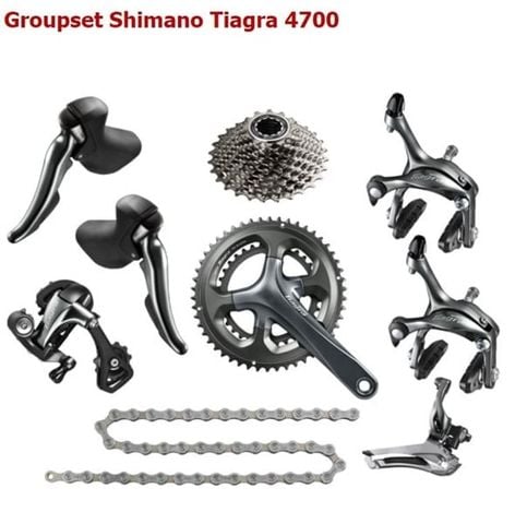  Bộ Group Xe Đạp Shimano Tiagra R4700 2x10 Thắng V 