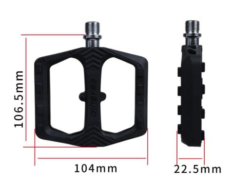  Pedal xe đạp composite city / touring Gineyea M857 3 bạc đạn gai cao su không làm hư đế giày 