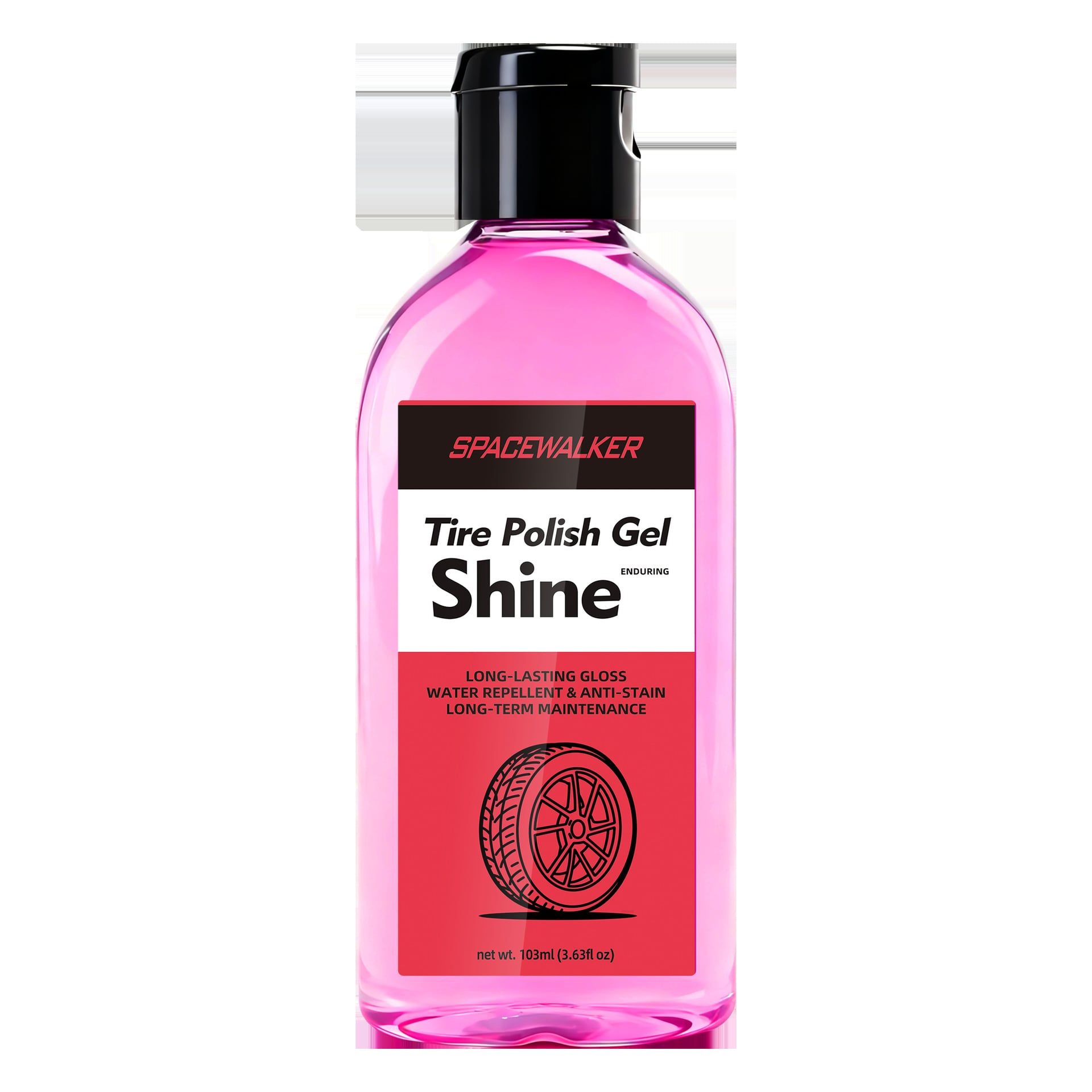 Gel phủ bóng , bảo dưỡng vỏ xe hơi / xe máy / xe đạp SpaceWalker Tire Polish Gel Shine 103ml / 222ml