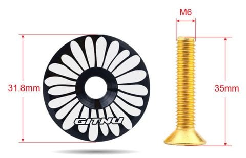  Nắp chụp potang trang trí GNT Bông Cúc nhôm CNC kèm ốc 	G-0054C1 