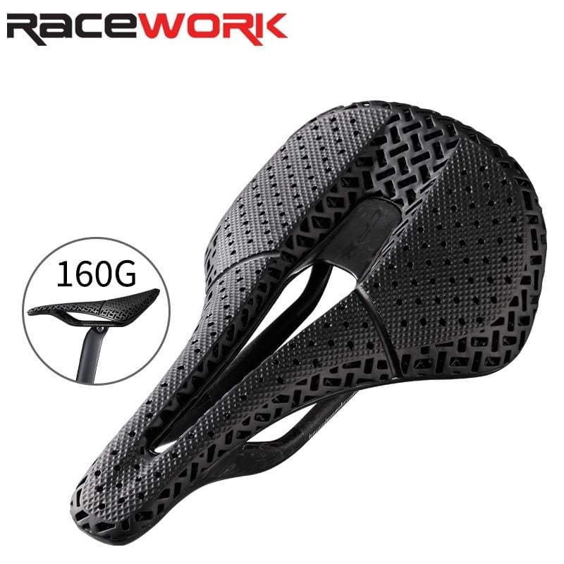 Yên xe đạp carbon T800 3D RaceWork 160 gram 245*142mm