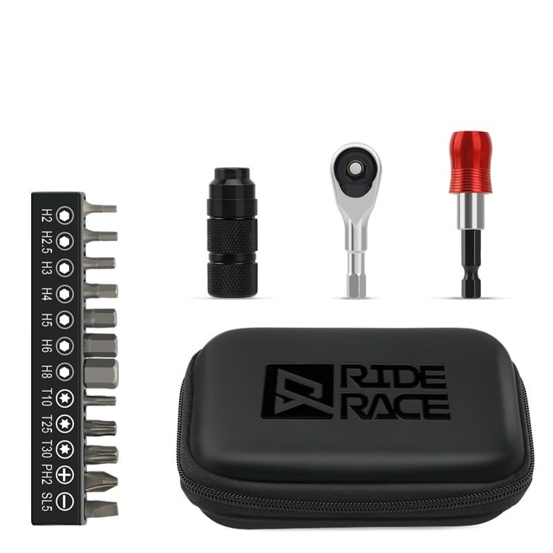 Bộ tool lục giác xe đạp kèm cờ lê cóc RiderAce RR9729 12 chức năng