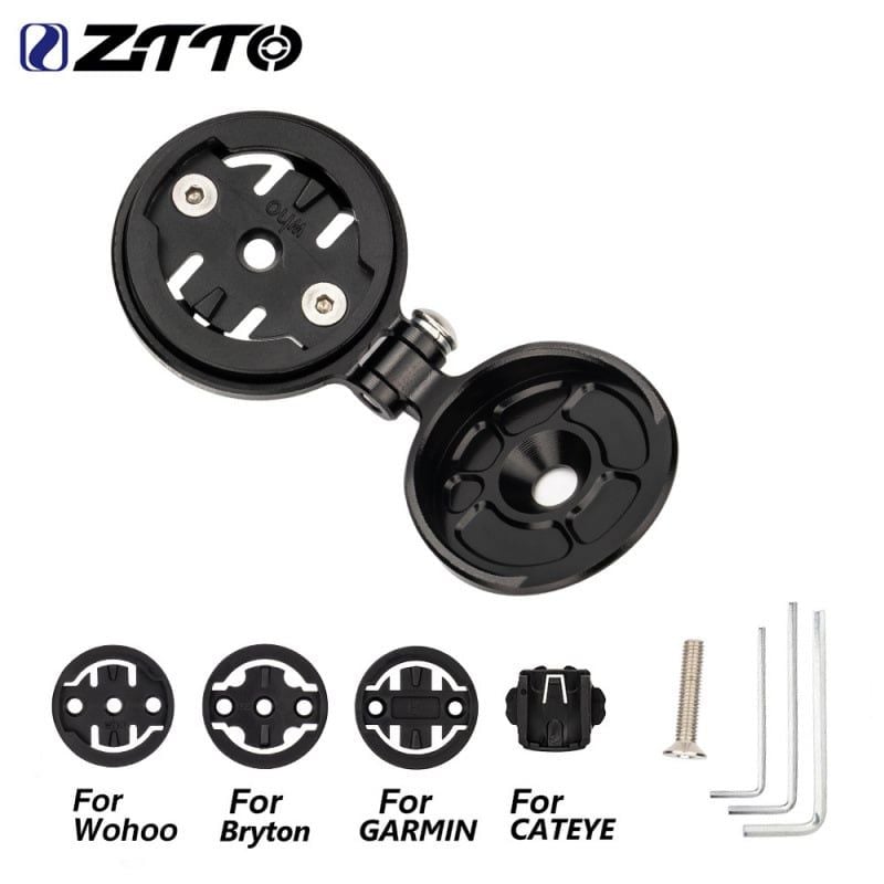 Bát gắn đồng hồ / phụ kiện lên nắp potang xe đạp ZTTO Z195 có thể điều chỉnh góc ( Nhôm )