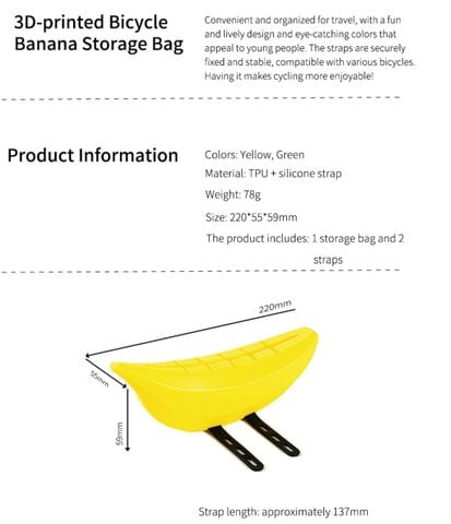  Túi xe đạp hình trái chuối Banana Bag 