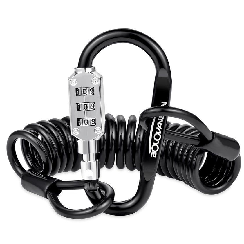 Khóa dây xe đạp mini 3 mã số 150cm LA2
